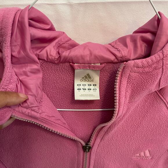 Adidas Pink Women's Zip Jacket Size Medium - Picture 8 of 8